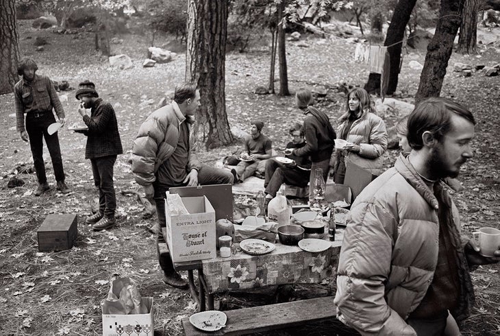 People in Camp 4, Yosemite.