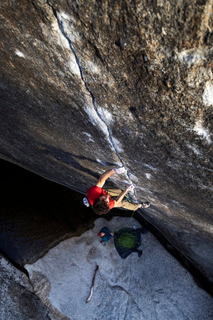Jacopo Larcher on Meltdown, 5.14c, Yosemite