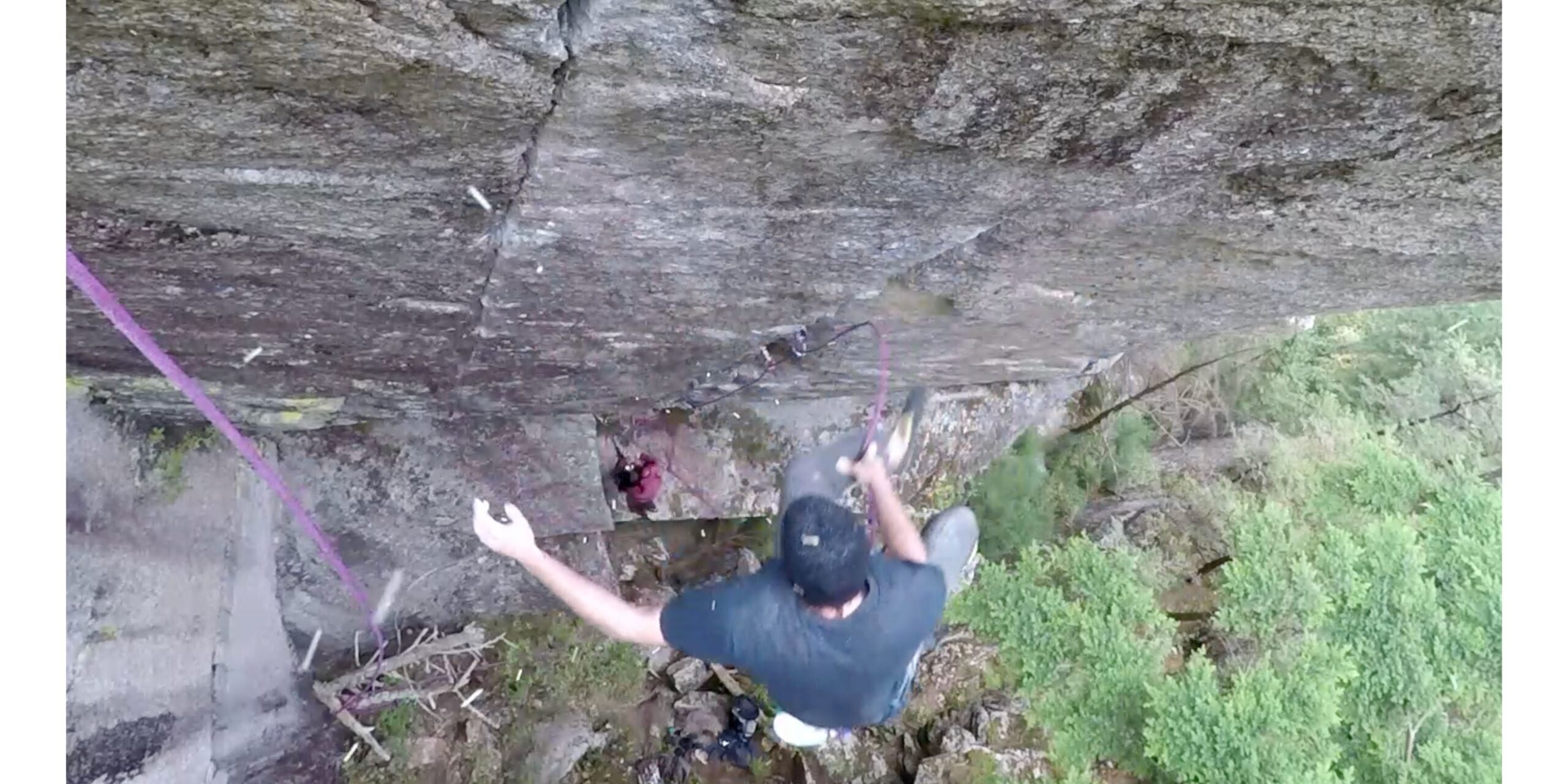 Stu Smith whipes off trad FA in Squamish