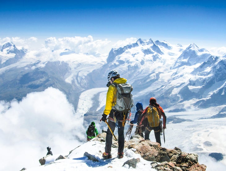 Dr. Richard Thurmer on the summit of the Matterhorn