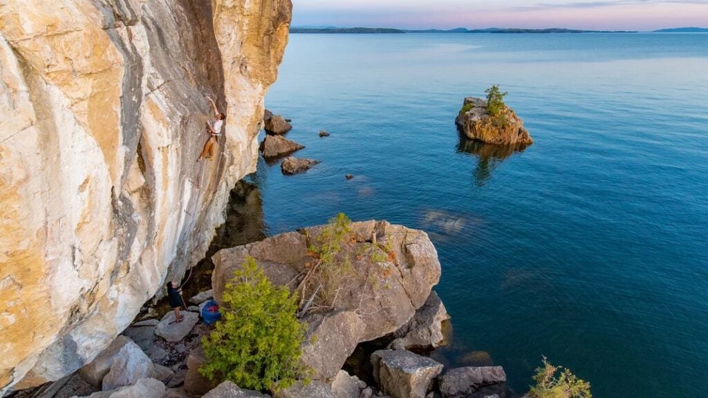 Hard Limestone Sport Climbing in… Vermont? Climbing
