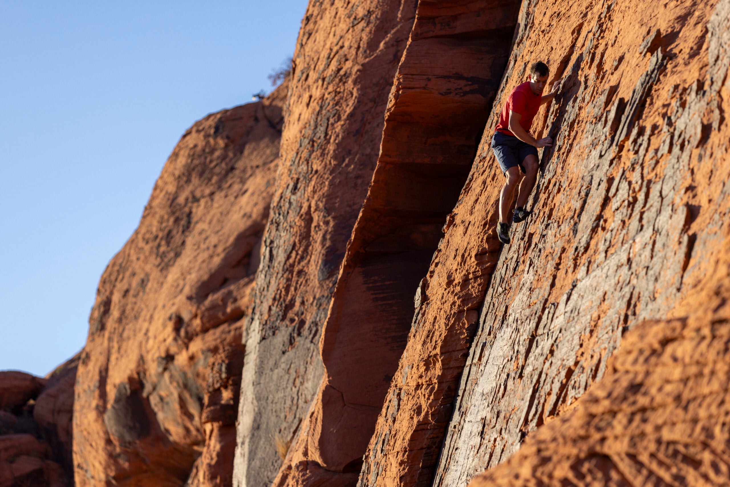 Alex Honnold in Red Rock Nevada